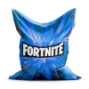 Sedací vak Classic Fortnite modrá - dětský, modrá
