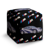 Taburet Cube MPERFORMANCE sportovní auto, černá