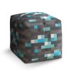 Taburet Cube Blocks 1, šedá / modrá