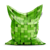 Sedací vak Classic Green Blocks 3D - dětský, zelená
