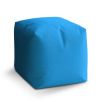 Taburet Cube azurová, modrá