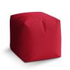 Taburet Cube červená cherry, červená