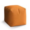Taburet Cube mandarinková, oranžová