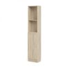 Skříň Bask 40,6 x 28,3 x 203,2 cm, dveře dřevo, dub sonoma
