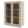 Dvířka pro skříně Modulo 83,6 x 105,4 cm prosklená, dub sonoma / čirá