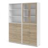 Dvířka pro skříně Modulo 83,6 x 105,4 cm prosklená, dub sonoma / čirá