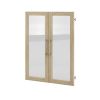 Dvířka pro skříně Modulo 83,6 x 105,4 cm prosklená, dub sonoma / čirá