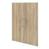 Skříň Modulo 89 x 40 x 221,5 cm, dveře kombi, dub sonoma / čirá