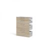 Skříň Modulo 267 x 40 x 221,5 cm, bílá / dub sonoma