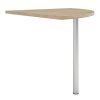 Rohové pracovní místo Modulo 200 x 230 cm, dub sonoma / šedá