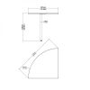 Propojovací prvek Modulo 80,1 x 80,1 cm, černá / šedá
