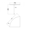 Propojovací prvek Modulo 80,1 x 80,1 cm, dub sonoma / bílá