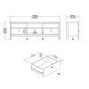 TV stolek Real, hikora jackson