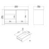 Komoda Simplicity 118,9 x 50 x 75,6 cm, hikora jackson