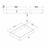 Zásuvky pro postel Simplicity - šířka 99 cm, 2 ks, černý mat