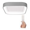 LED stropní světlo s dálkovým ovládáním Treviso - 45 x 45 cm, šedá