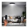 LED stropní světlo s dálkovým ovládáním Lecce nastavitelné, 2300 lm - průměr 30 cm, černá