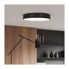 LED stropní světlo s dálkovým ovládáním Lecce nastavitelné, 2300 lm - průměr 30 cm, černá