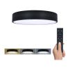 LED stropní světlo s dálkovým ovládáním Lecce nastavitelné, 2300 lm - průměr 30 cm, černá