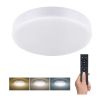 LED stropní světlo s dálkovým ovládáním Lecce nastavitelné, 3000 lm - průměr 40 cm, bílá