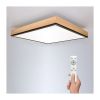 LED stropní světlo s dálkovým ovládáním WO802 - 45 x 45 cm, hnědá