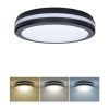 LED stropní světlo WO820 nastavitelné - průměr 30 cm, černá
