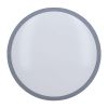 LED stropní světlo s dálkovým ovládáním Grey nastavitelné - průměr 49 cm, šedá