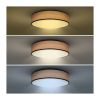 LED stropní světlo s dálkovým ovládáním Brownie nastavitelné - průměr 50 cm, hnědá