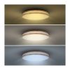LED stropní světlo s dálkovým ovládáním Woody nastavitelné - průměr 38 cm, hnědá
