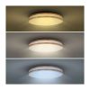 LED stropní světlo s dálkovým ovládáním Woody nastavitelné - průměr 50 cm, hnědá