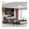 LED stropní světlo s dálkovým ovládáním Solid Oak nastavitelné - průměr 51 cm, hnědá