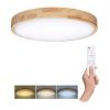 LED stropní světlo s dálkovým ovládáním Solid Oak nastavitelné - průměr 51 cm, hnědá