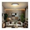 LED stropní světlo s dálkovým ovládáním Jamil nastavitelné - průměr 40 cm, černá