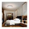 LED stropní světlo s dálkovým ovládáním Laskos nastavitelné - průměr 39 cm, černá
