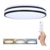 LED stropní světlo s dálkovým ovládáním Laskos nastavitelné - průměr 39 cm, černá