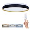 LED stropní světlo s dálkovým ovládáním Cala nastavitelné - průměr 38 cm, černá