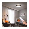 LED stropní světlo s dálkovým ovládáním Penley nastavitelné - průměr 40 cm, černá