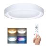 LED stropní světlo s dálkovým ovládáním Floco RGB - průměr 40 cm, bílá