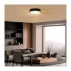 LED stropní světlo s dálkovým ovládáním Larios nastavitelné - průměr 39 cm, černá