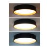 LED stropní světlo s dálkovým ovládáním Larios nastavitelné - průměr 39 cm, černá