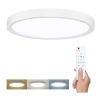LED stropní světlo s dálkovým ovládáním Estela nastavitelné - průměr 30 cm, bílá