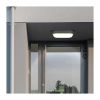 LED venkovní světlo WO744 - ovál 21 x 10,4 cm, bílá