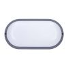 LED venkovní světlo WO744 - ovál 21 x 10,4 cm, šedá