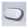 LED venkovní světlo WO744 - ovál 21 x 10,4 cm, šedá