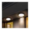 LED venkovní světlo WO746 Siena - kruh 17 cm, šedá