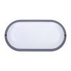 LED venkovní světlo WO749 - ovál 26 x 13,5 cm, šedá