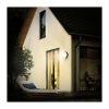 LED venkovní světlo WO780-1 se senzorem - kruh 22 cm, 2 kryty, černá / bílá