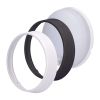 LED venkovní světlo WO780-1 se senzorem - kruh 22 cm, 2 kryty, černá / bílá