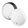 LED venkovní světlo WO780-1 se senzorem - kruh 22 cm, 2 kryty, černá / bílá