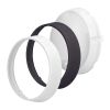LED venkovní světlo WO780-2 se senzorem - kruh 22 cm, 2 kryty, černá / bílá